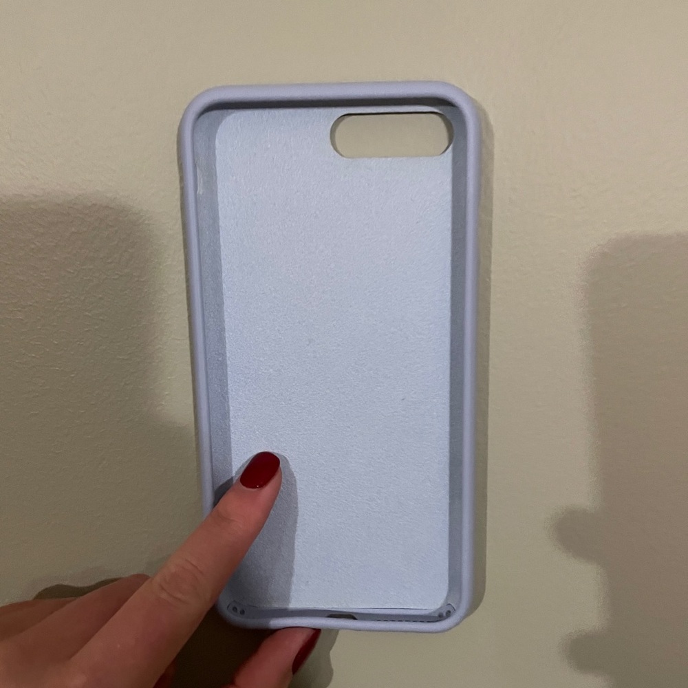iPhone 7/8 plus light blue, silicone case